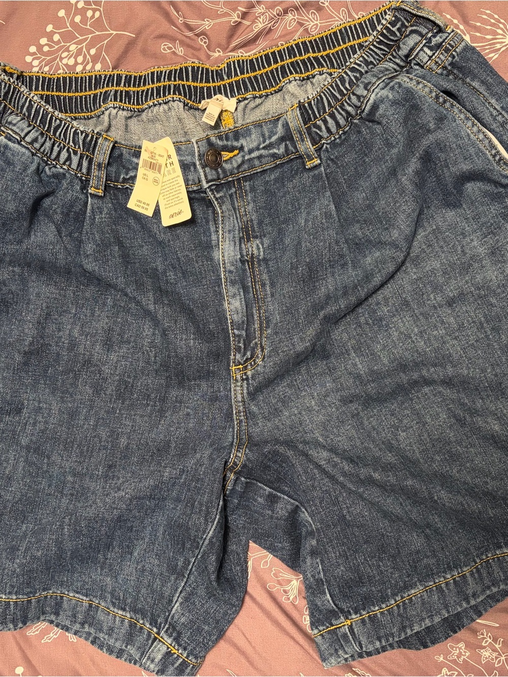 aerie women’s relaxed denim shorts